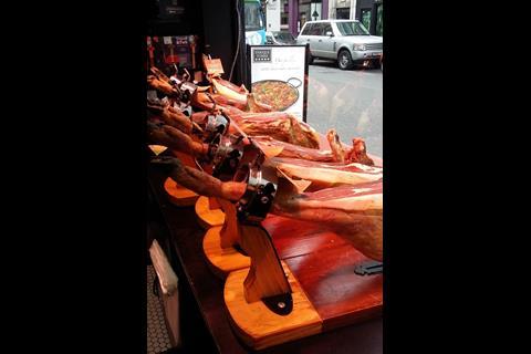 Spanish delicatessen Enrique Tomas on Soho's Wardour Street